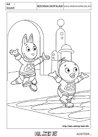back-yardigans boyama sayfaları